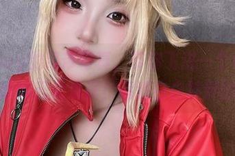 puypuy的吊带写真，带你飞进一个色彩缤纷的云朵海洋！高清白白胖胖的